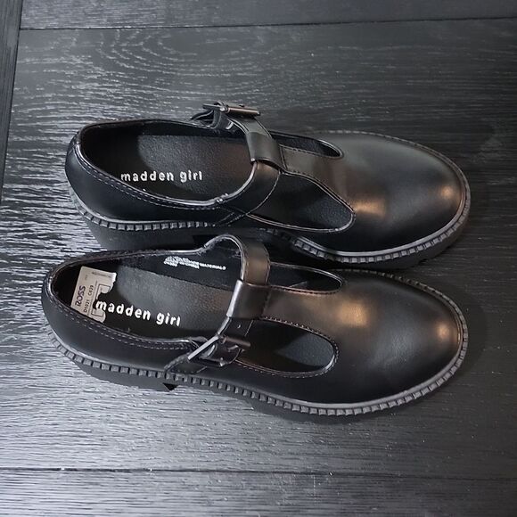 BRAND NEW MADDEN GIRL G-CRATE PLASFORM MARY JANE T-STRAP FLAT SHOE - Picture 6 of 16